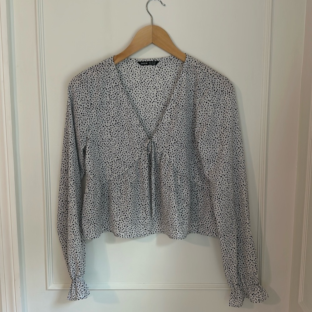 SHEIN Polka-dot Blouse